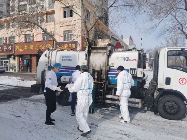 做好人員安全防護，保障餐廚垃圾收運